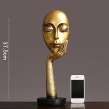 Load image into Gallery viewer, 3D Face Mask Abstract Sculpture Decorative Art
