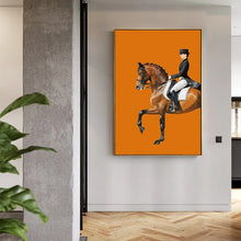 Load image into Gallery viewer, Abstract Horse Painting Knight Canvas Art
