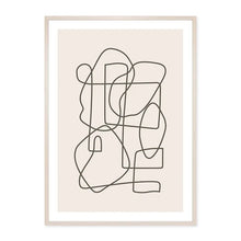 Load image into Gallery viewer, Modern Abstract Line Art Canvas Print
