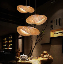 Load image into Gallery viewer, Handmade Bamboo Pendant Lights
