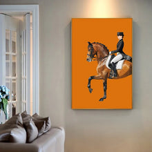 Load image into Gallery viewer, Abstract Horse Painting Knight Canvas Art
