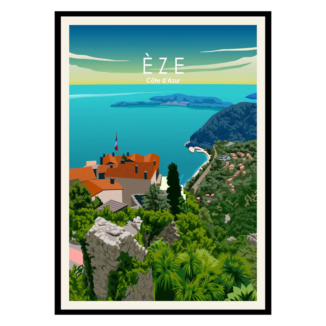 Èze Côte d'Azur.Poster